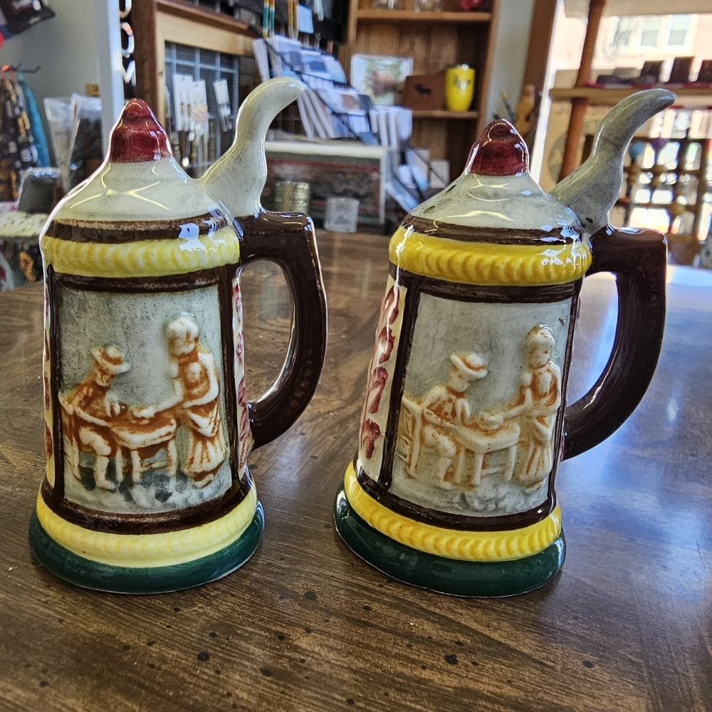 Mini Beer Stein Salt & Pepper Shaker Set